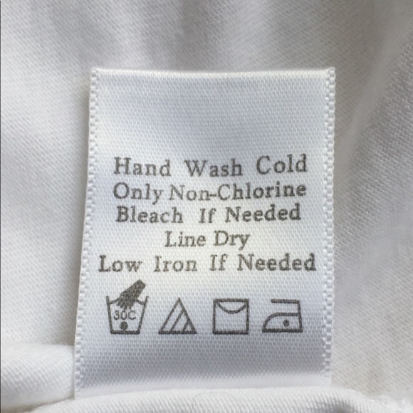 White lightweight tunic w/2  fabrics & 3/4 sleeve - Picture 6 of 7